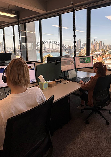 CES employees in the office